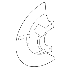 BRDS8 - Brakes: Motorcraft™ Splash Shield for Ford Image