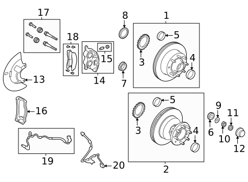 Disc Pads & Brake Shoes for 2023 Ford E-350 Super Duty #1