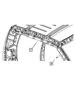 52029426AI - Restraints: Side Curtain Air Bag, Right for Mopar Image