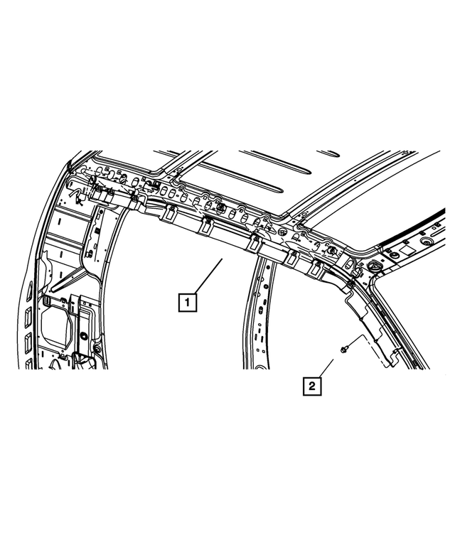 52029426AD - Restraints: Side Curtain Air Bag, Right for Mopar Image