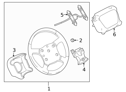 Steering Wheel & Trim for 2002 Chevrolet Silverado 1500 #0