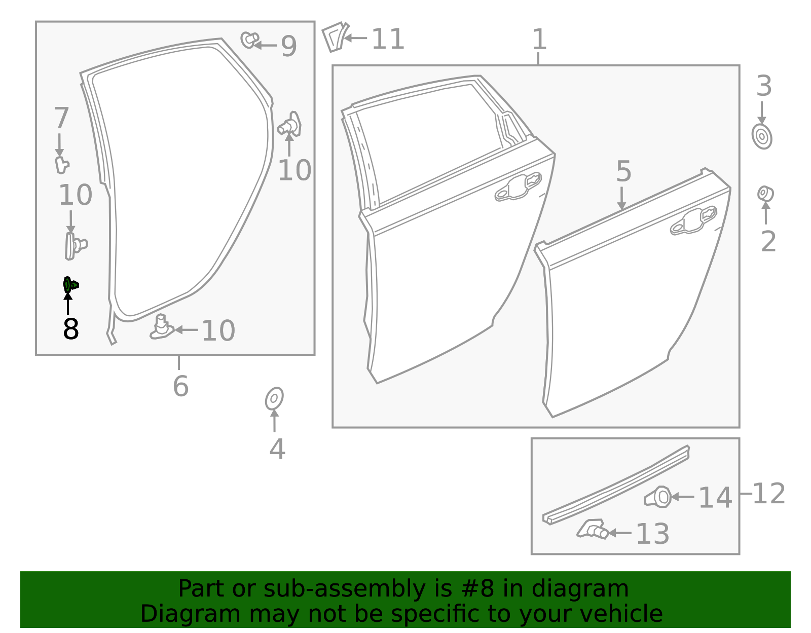 90651-THA-003 - High-Quality Door Seal Clip for 2018-2022 Honda Accord ...
