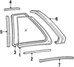 73102SB0000 - : Glass Seal for Honda Image