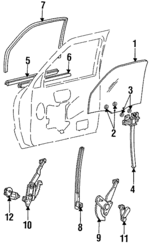 ZZM058500 - : Glass for Mazda: B2300, B3000, B4000 Image