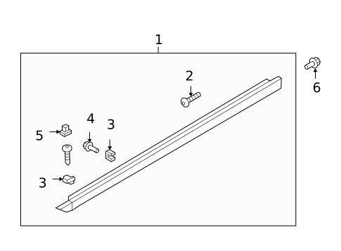 Exterior Trim - Pillars for 2008 Kia Sorento #0