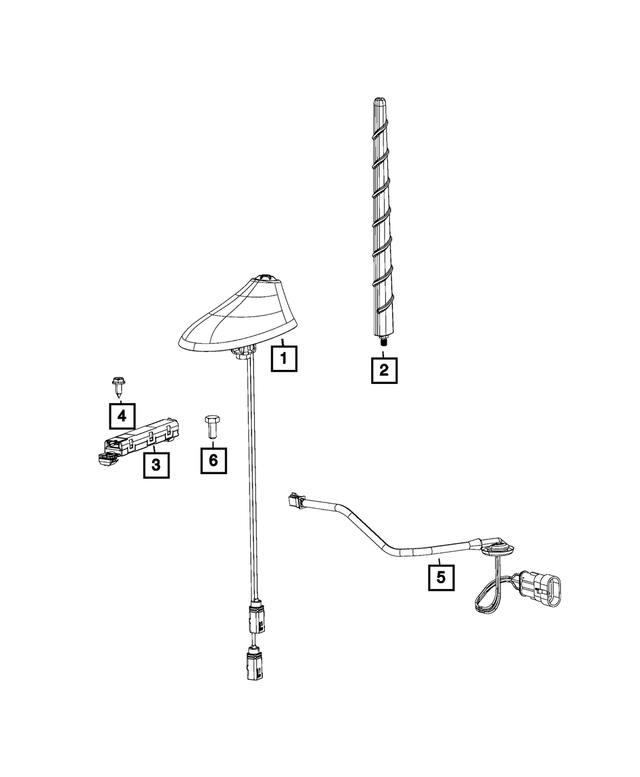 5091711AA - : Antenna Harness for Mopar Image