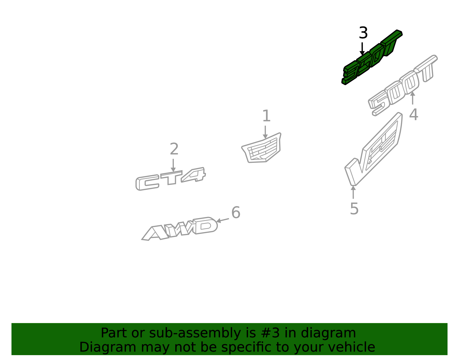 GM Rear Hatch Emblem - Factory Logo Badge - Part #84983508 | AutoNation ...