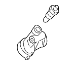 19316RMX000 - : Engine Coolant Inlet Flange for Honda Image