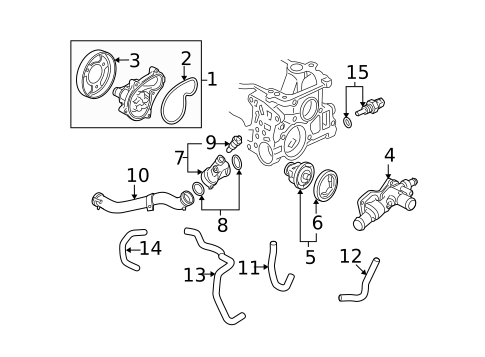 Radiator & Components for 2009 Honda Civic #2