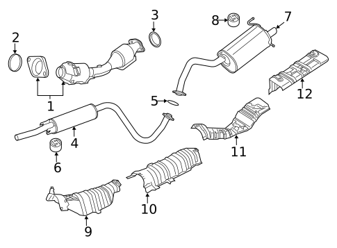 Exhaust Components for 2019 Nissan Sentra #0