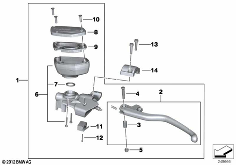 Control Assembly for 2012 BMW-Motorrad R 1200 RT #0