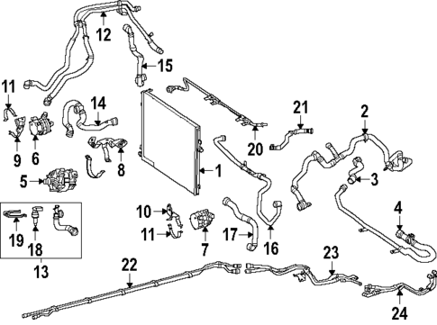 Radiator & Components for 2025 Mercedes-Benz GLC 63 AMG&reg; S E Performance #2