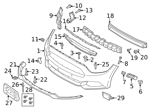 Bumper & Components - Front for 2015 Ford Mustang #0