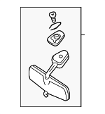 963212W110 - Body: Mirror for Nissan: Pathfinder Image