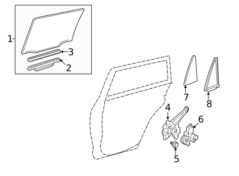 Rear Door for 2007 Toyota RAV4 #2