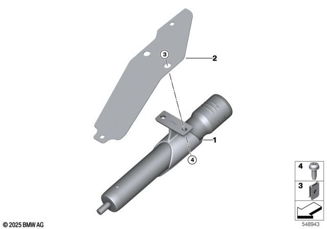 65619480210 - Audio, Navigation, Information Systems: Microphone -  for BMW-Motorrad Image