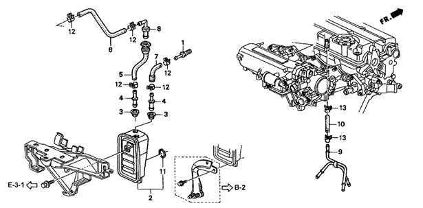 Breather Chamber (3) for 1997 Acura Integra #0