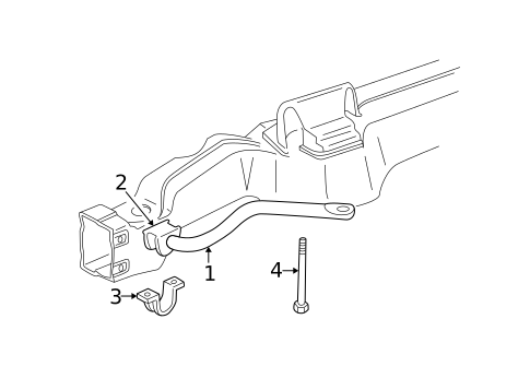 Stabilizer Bar & Components for 2003 GMC Safari #0