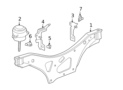 Engine Mounting for 1999 Porsche 911 #0