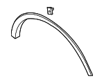 PJ6Z78290A60ACPTM - Body: Wheel Opening Molding for Ford: Escape Image