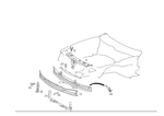 140620281667 - Front Panel: Reinforcement for Mercedes-Benz: 500SEC Image