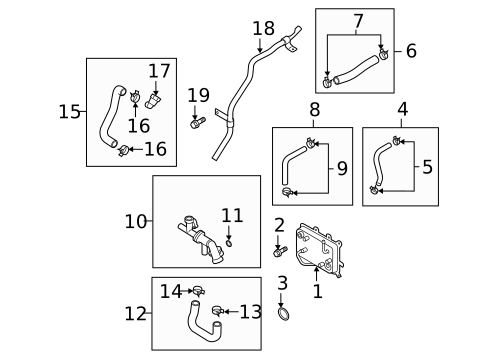 Trans Oil Cooler for 2021 Kia Telluride #0
