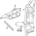 87814869 - : Hinge Pillar Reinforced for Cadillac: LYRIQ Image