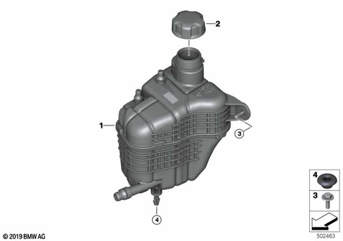 Expansion Tank for 2019 Mini Cooper SE #0