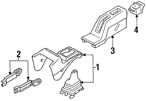Center Console for 1992 Mazda 323 #0