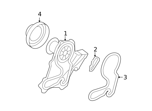 Water Pump for 2008 Hyundai Sonata #0