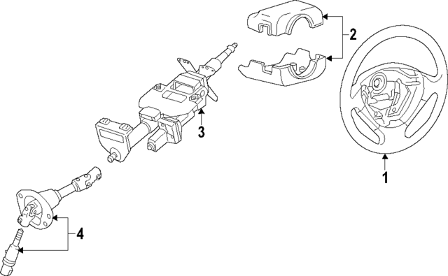 561001U420XBW - : Steering Wheel for Kia Image