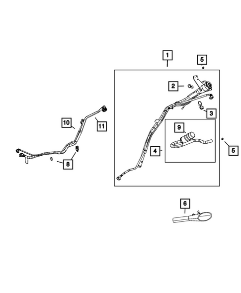 Fuel Tank Filler Tube for 2025 Jeep Grand Cherokee #0