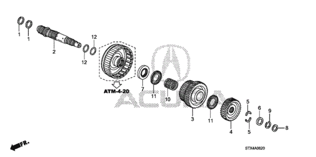 AT Third Shaft for 2008 Acura MDX #0