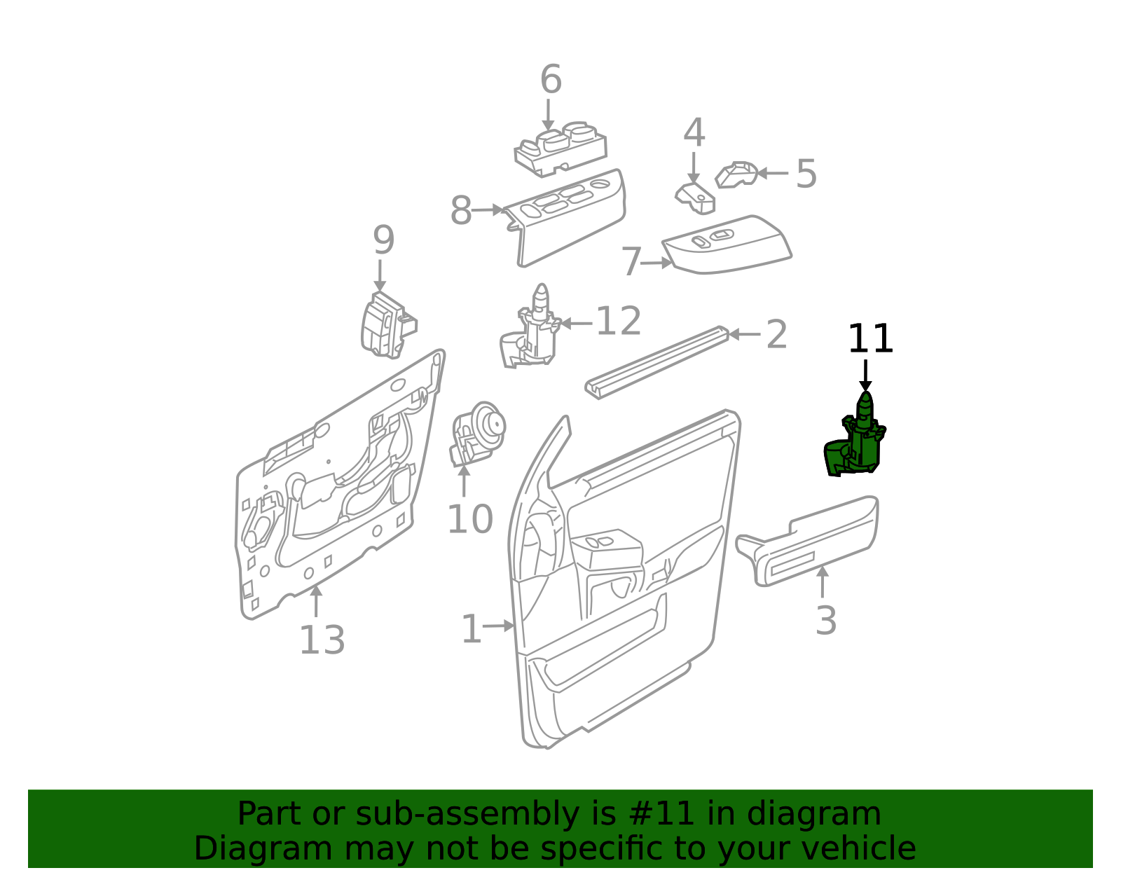 2003-2014 Ford Door Ajar Switch 4L2Z-13713-AA | TascaParts.com