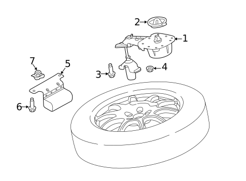 Spare Tire Carrier for 2023 Land Rover Discovery #0