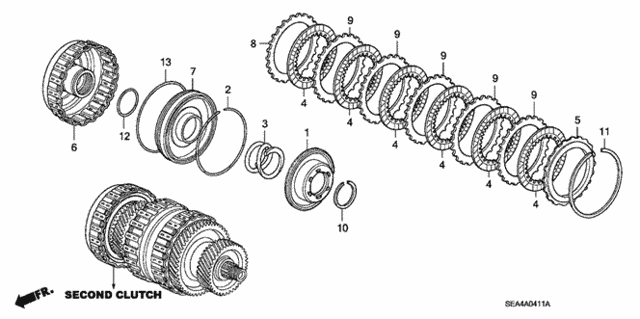 AT Clutch (Second) (2) for 2006 Acura TSX #0