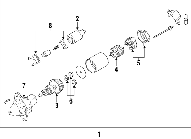 23343AA270 - : Starter Solenoid for Subaru: Legacy, Outback Image