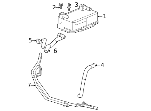 Trans Oil Cooler for 2021 Chevrolet Corvette #1