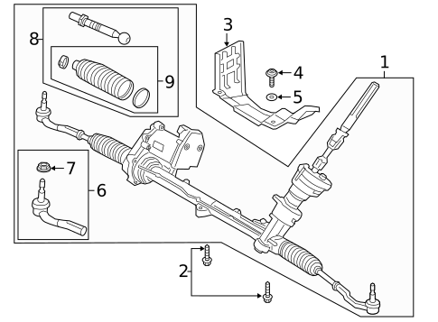 Steering Gear & Linkage for 2019 Volvo S90 #3
