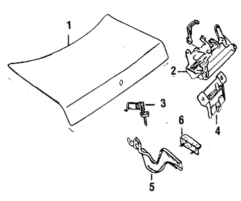 Lid & Components for 1985 Saab 900 #0