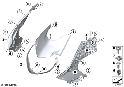 Motorcycle Trim Section, Windshield for 2024 BMW-Motorrad CE #8