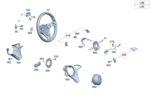 Steering Wheel and Steering Wheel Lock for 1991 Mercedes-Benz 350SD #0