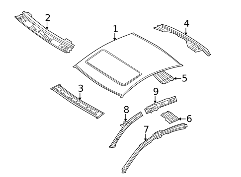 Roof & Components for 2015 Volkswagen CC #0