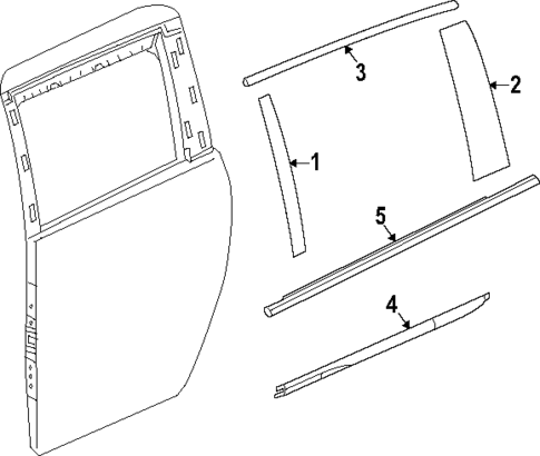 Exterior Trim - Side Door for 2022 Chrysler Pacifica #0