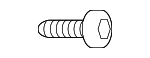 90159A0018 - Body: Door Trim Panel Screw for Toyota: Camry, Corolla, Corolla Cross, Grand Highlander, Highlander, RAV4, RAV4 Prime, Sequoia, Sienna, Solara, Tacoma, Tundra, Venza Image