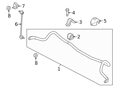 Stabilizer Bar & Components for 2020 Mazda 6 #0