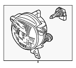 LNC5092AB - : Fog Lamp Assembly for Jaguar Image