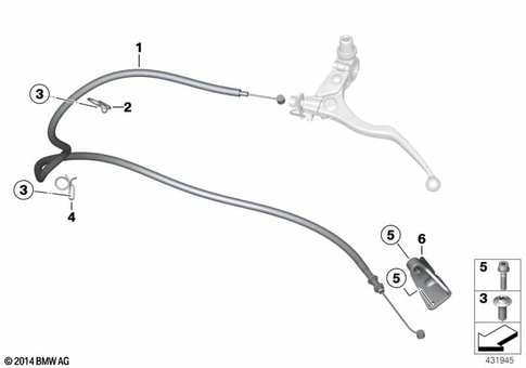 Bowden Cables for 2017 BMW-Motorrad S 1000 XR #0