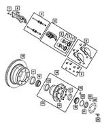 R8049177AB - Brakes: Disc Brake Caliper Assembly, Remanufactured, Left for Mopar Image