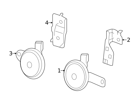 Horn for 2017 Honda Accord #0